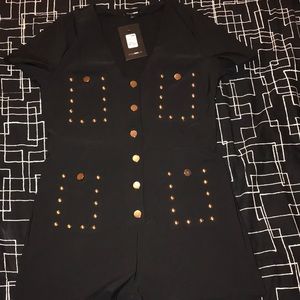 Stuck on you Studded Romper